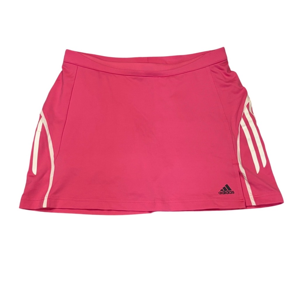Adidas Formotion ClimaCool Pink Tennis Skort Womens Medium White Stripes NEW